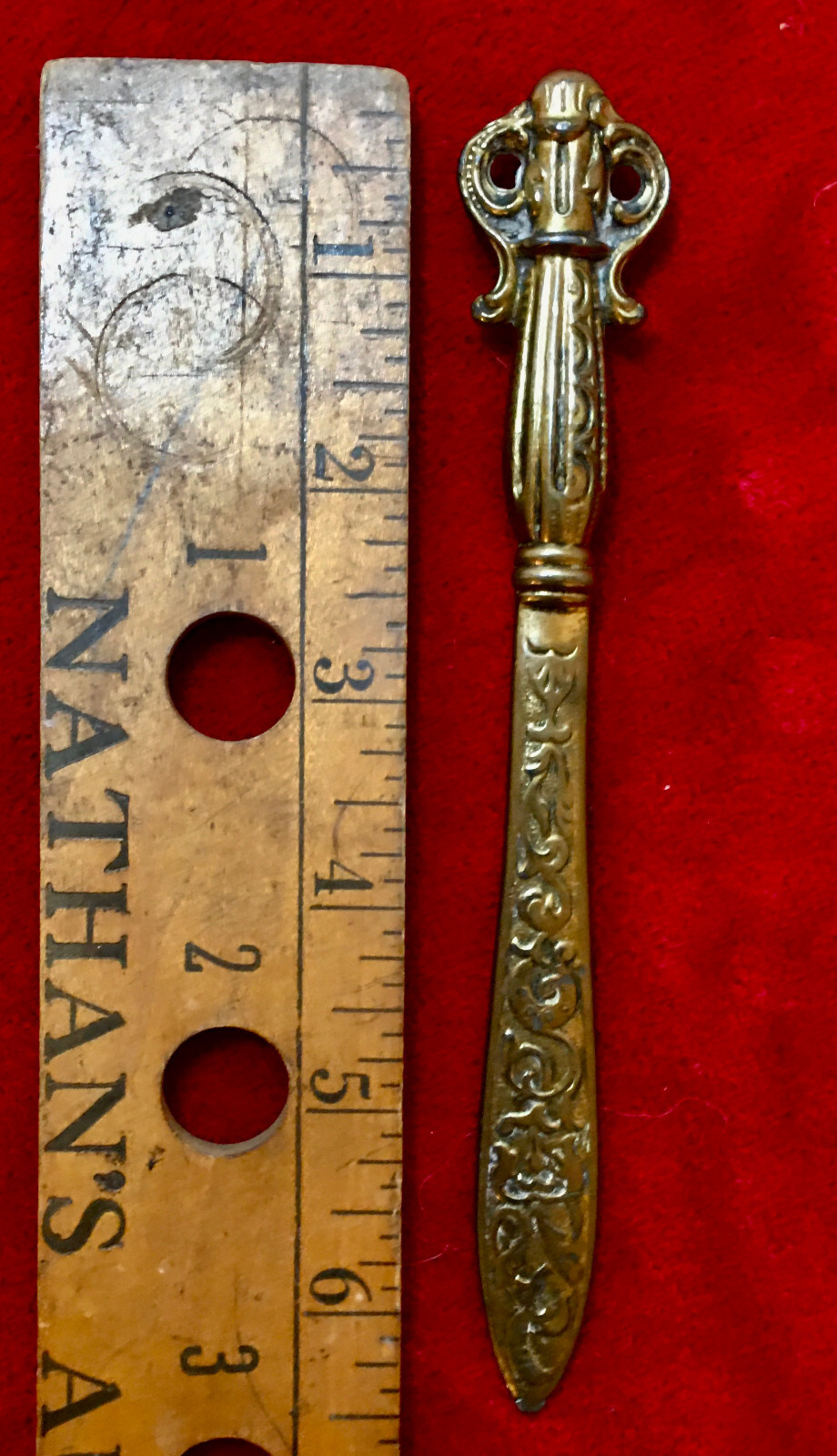 ANTIQUE BRASS LETTER OPENER eBay