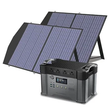ALLPOWERS 2400W S2000 PRO Portable Power Station + 100W Solar Panel Home Backup