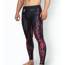 FY-116K SONG OF SWORD -Black Compression Skin Tights Base layer Spats Rash guard