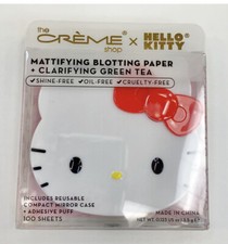 Creme Shop Hello Kitty Pink Mattifying Blotting Paper Reusable Compact Mirror