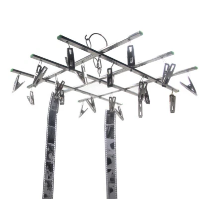 ETONE Darkroom Film Negative Drying Hanging Rack Frame Hanger 40 Clips 35mm 120 4x5''