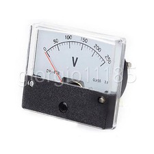 US Stock Analog Panel Volt Voltage Meter Voltmeter Gauge DH-670 0-250V DC