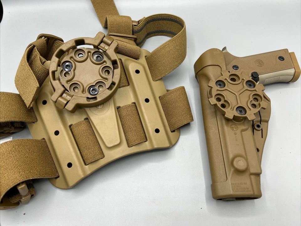 BlackHawk Beretta M9A4 Serpa II Tactical Holster Left Hand Coyote Tan Kit-new - Image 3 of 4