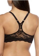 Maidenform Black Lace Back Racerback Bra 36DD One Fab Fit Extra Coverage 7112