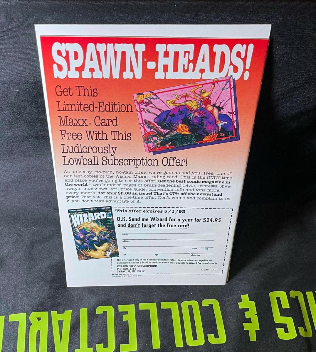 SPAWN #8 1993年 スポーン アメコミリーフ SPAWN #8 1993年 スポーン アメコミリーフ