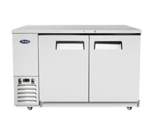 Atosa MBB59GR 59" Two Section Back Bar Cooler with Solid Door, 17.3 cu. ft. NSF