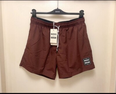 Boss Badehose Größe S Herren rot Shorts Hugo Boss x Phipps Brandneu mit Etikett