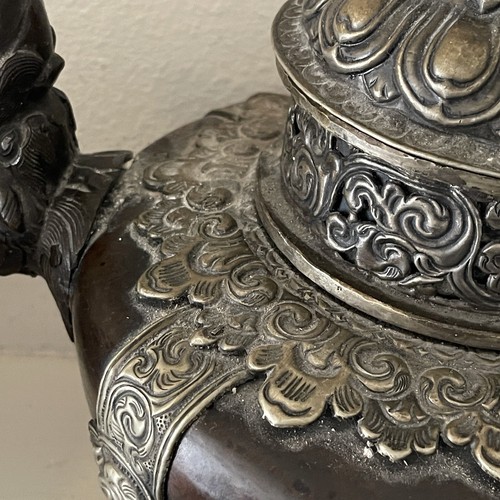 Antique Old Chinese Tibetan Ewer Teapot Kettle Pot Vessel Jug Pitcher Art - Picture 6 of 9