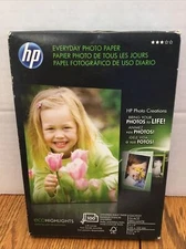 NEW HP Everyday Photo Paper 4 x 6 Glossy 100 Sheets Sealed in Original Packaging