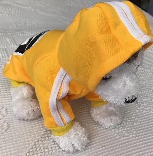 Dog Jacket Light Orange And Yellow. Size Small ADIDOG hooded - Picture 9 of 12