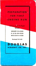 1943 World War II Douglas Aircraft Engines Starting and Preflight Check