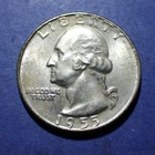 1955-D Washington Quarter  Borderline Uncirculated