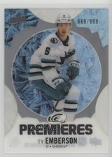 2023-24 Upper Deck Ice Premieres 869/999 Level 4 Ty Emberson #171 0y9b