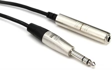 Hosa HXSS-025 Pro Headphone Extension Cable, REAN 1/4 in TRS to 1/4 in TRS, 25