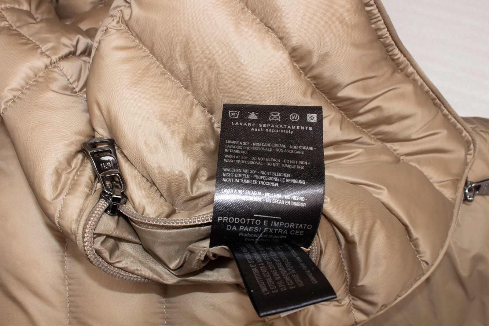 HOX Down Jacket Light Brown Lightweight Extra War… - image 9