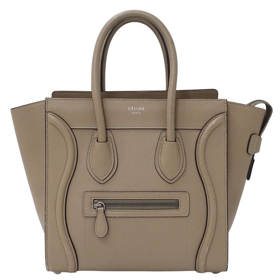 CELINE Micro Luggage Shopper Handbag in Smooth Calfskin 204