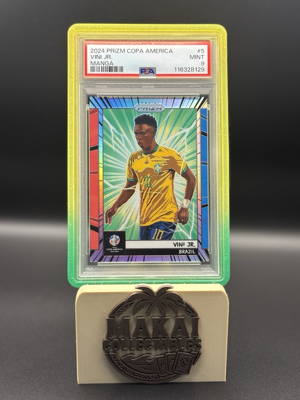 2024 Prizm Copa America Vini Jr. Manga SSP PSA 9 | Case Hit | Brazil