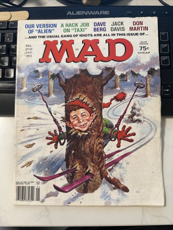 MAD MAGAZINE #212 1980 ALIEN TAXI DAVE BERG SPIDER-MAN DON MARTIN JACK DAVIS
