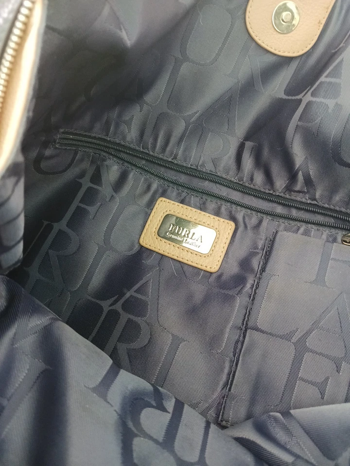 Furla Leather Tote Bag Used Very Good Condition Made In Italy - Image 4 of 4