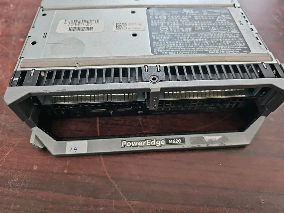 Servidor blade Dell PowerEdge M620 / 2x XEON E5-2660 V2 / 128 GB (16x 8 GB) RAM Foto 2 de 4