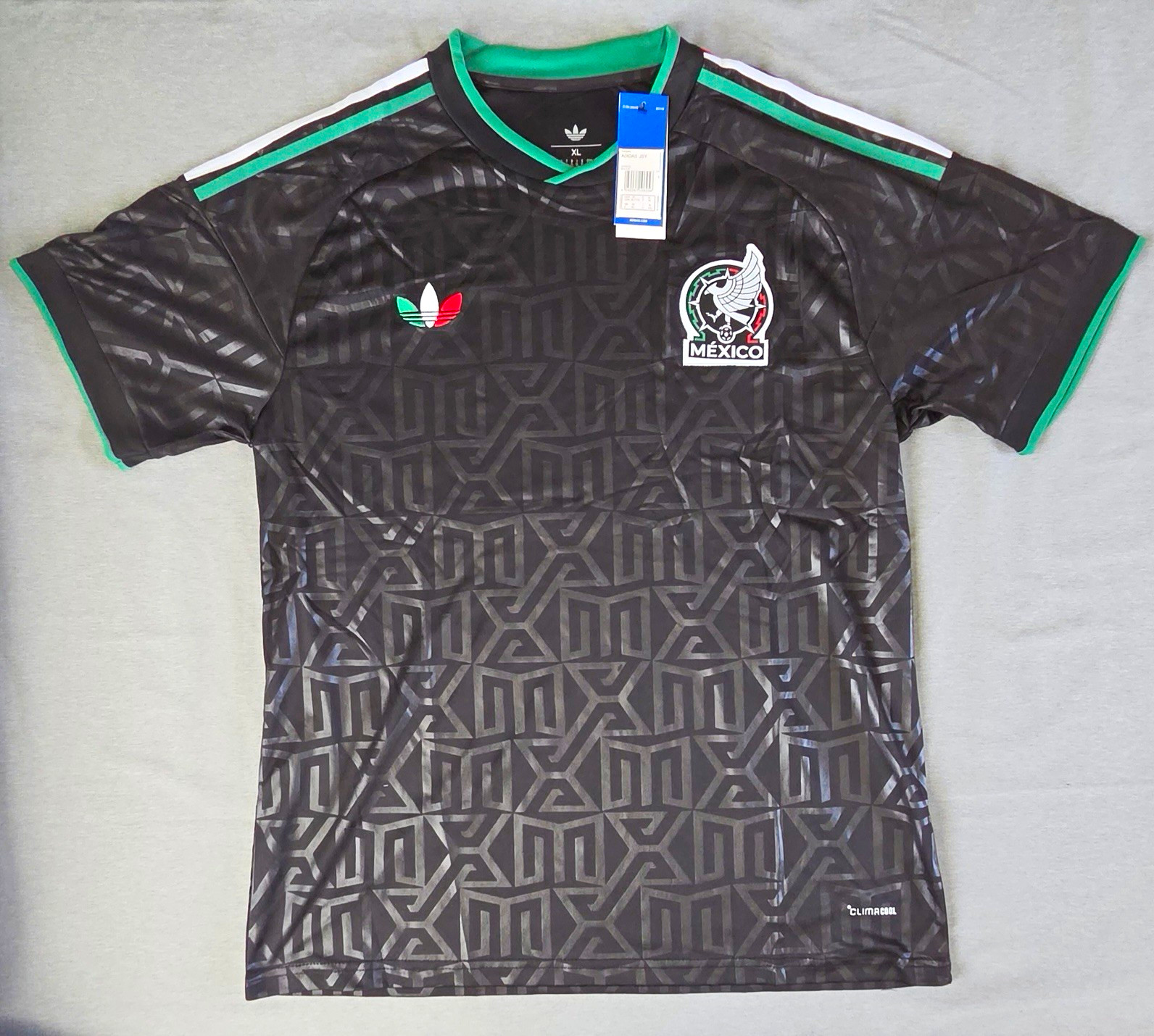 adidas Mexico National Team Soccer Jersey XL Black Green Red White