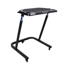 Adjustable Bike Desk - Rolling Laptop Cart for Stationary Bike or Trainer - E...