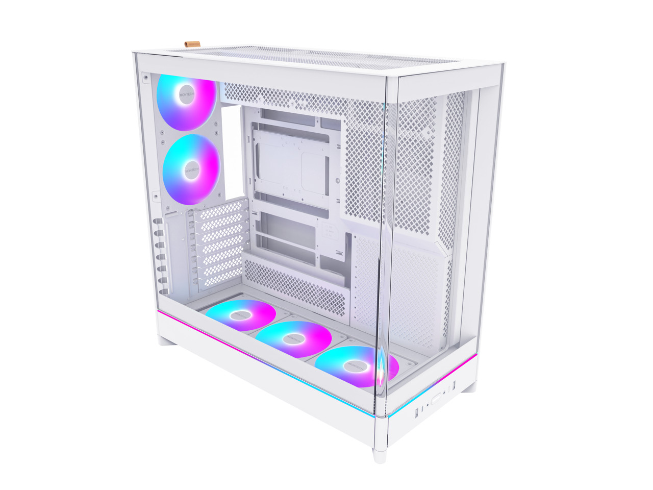 MONTECH HS02 PRO Корпус для ПК ATX Mid-Tower Игровой ПК Высокая пропускная способность Реверсивный корпус 1519000₽