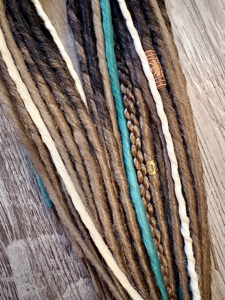 Rastas boho Barbie mezcla cabello sintético/humano Foto 3 de 4