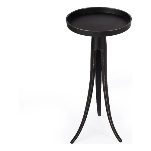 Butler Specialty Monique Large Pedestal Side Table - Black - Picture 1 of 5