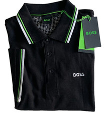 NWT Hugo Boss PADDY PRO Moisture Management Polo Shirt Men Sz XL Black