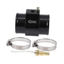 12V/24V Universal Water Temp Sensor Kit, 1/8" NPT 1.65" Black Adapter 42mm