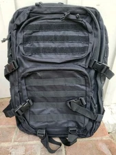 Military Tactical Backpack for Travel Hiking, Black, Large, Molle Webbing  NEW!