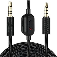 3.5mm Audio Cable Line For Logitech G Pro X G433 G233 Gaming Headset Inline Mute