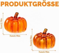 KüRbis Deko Mit LED Licht 2 StüCk Laterne Herbst Dekoration Halloween Tischdeko