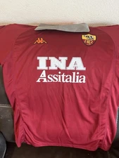 Totti as Roma Men's Jersey #10 Size Large With Auto