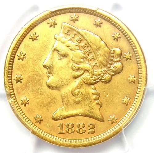 1882-CC Liberty Half Eagle — photo from the most recent tracked eBay sale