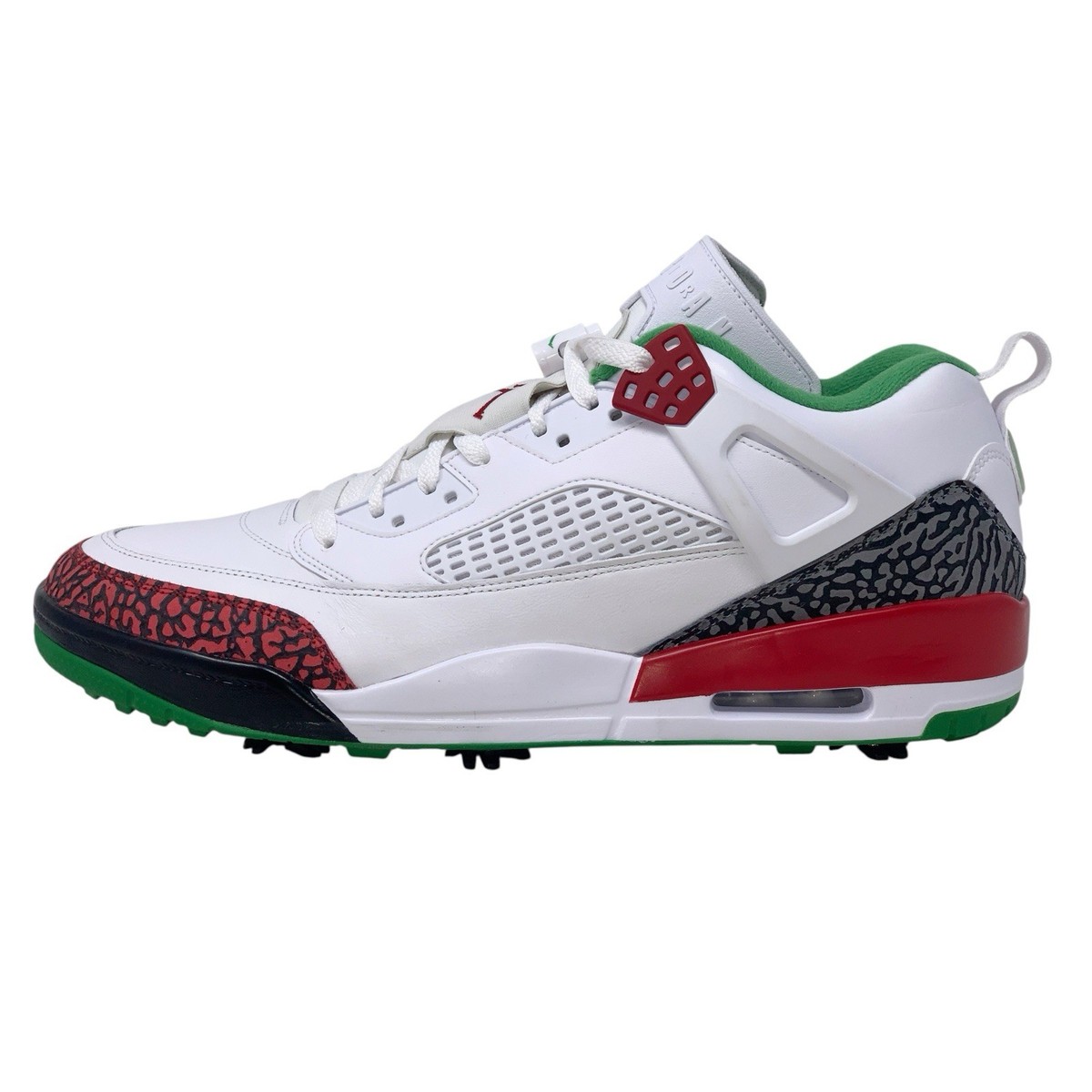 Air Jordan Spizike Low Red White Cement Golf Shoes, Size 14 BNIB
