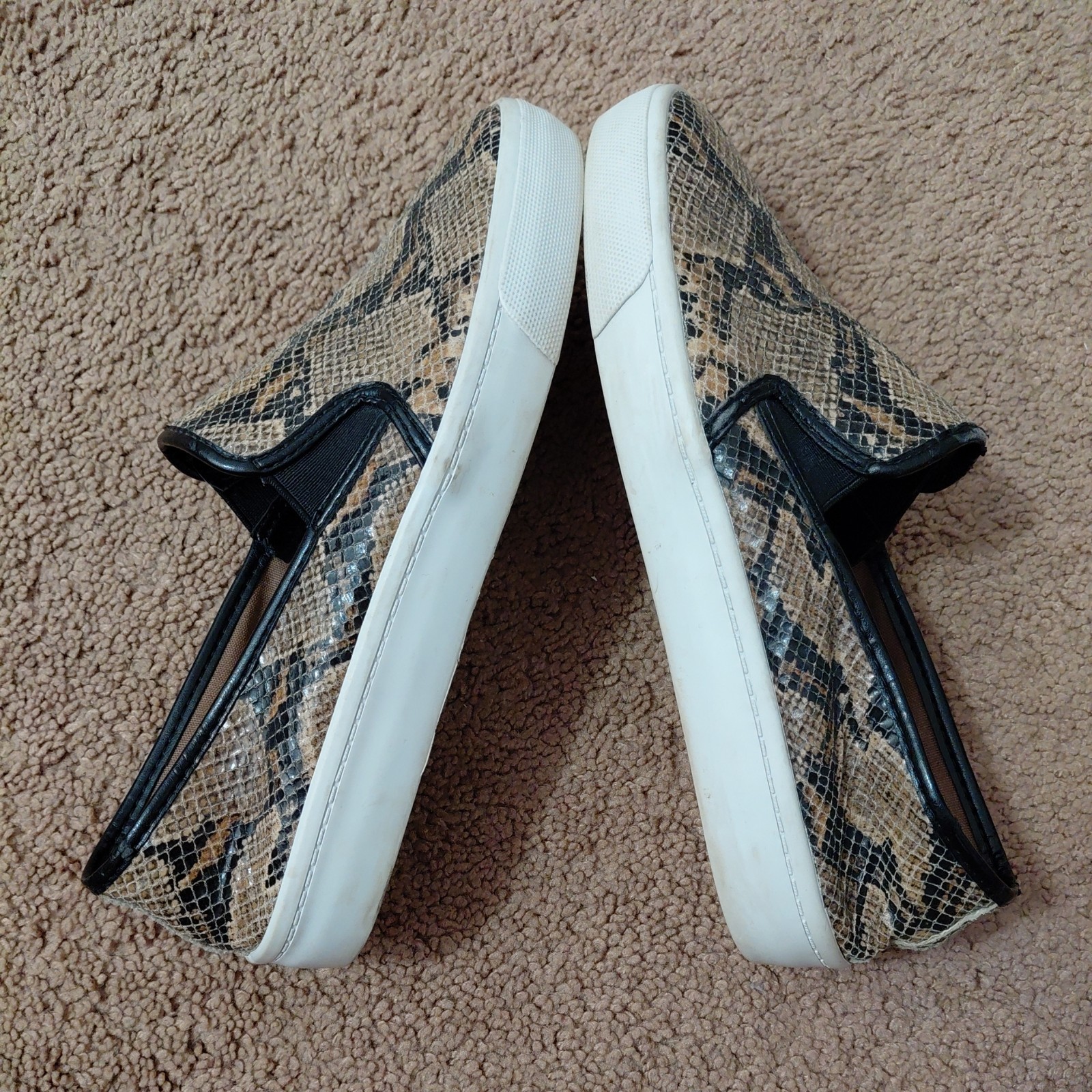 Banana Republic Snakeskin Python Print Leather Sl… - image 7