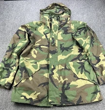 Parka Jacket X-Large Long Extended Cold Weather Camouflage Woodland Gore