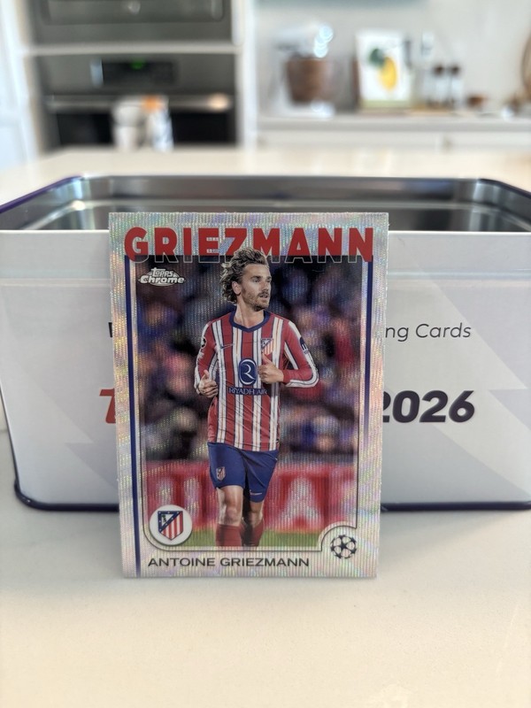 2024-25 Topps Chrome Uefa Club Competitions - Antoine Griezmann #8 Wave...