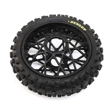 Losi Dunlop MX53 Rear Tire Mounted Promoto-MX - Black (LOS46005)