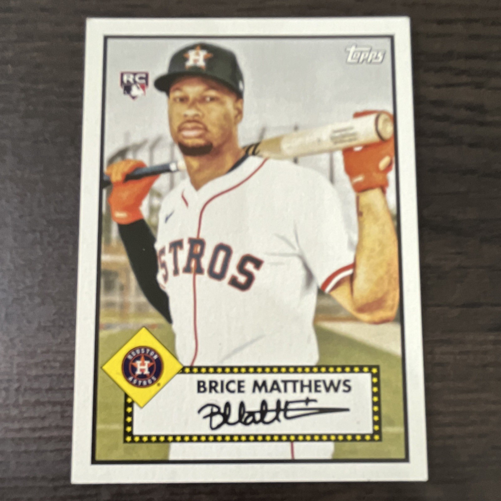 Topps Brice Matthews Houston Astros RC 1952 Variation SSP  #132 2026 Series One