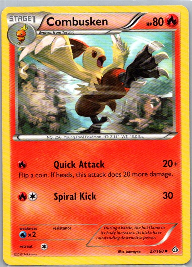 Pokemon TCG Combusken 27/160 Primal Clash LP