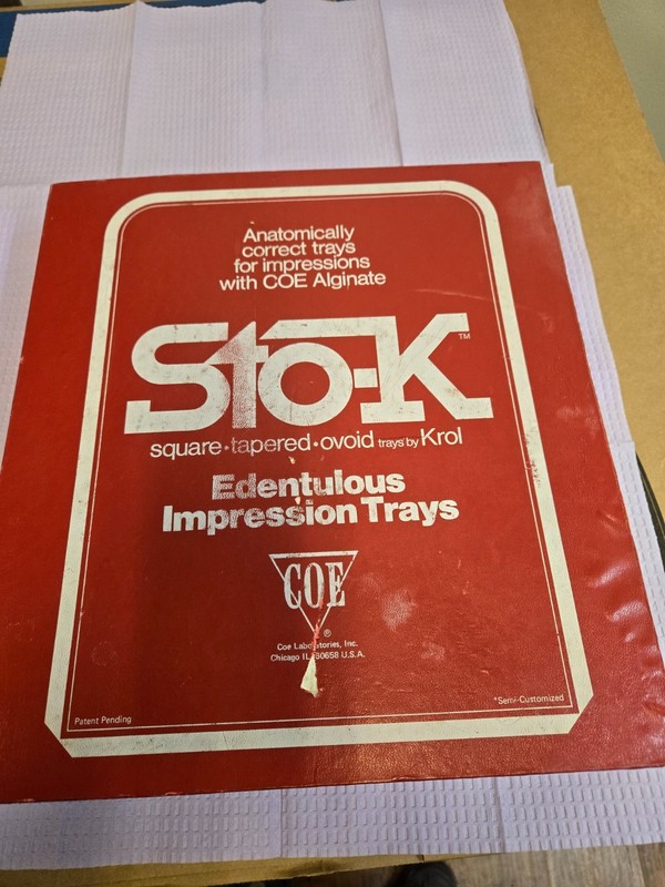COE Anatomically correct preliminary or permanent impression trays fits all arch