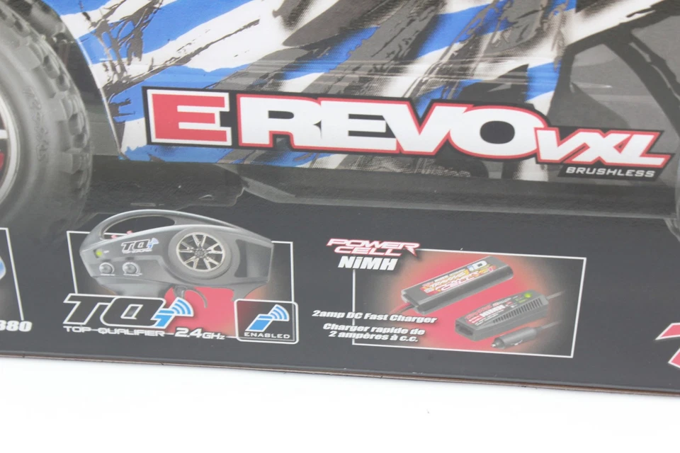 Traxxas 71076-8 Blue E-Revo 4x4 Vxl 1:16 Truck Brushless Battery + Usb-C Charger - Image 3 of 4