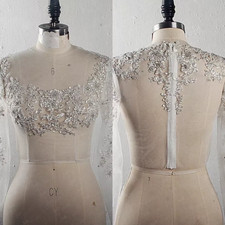 Long Sleeves Crystal Wedding Jacket Wedding Dresses Gorgeous Bridal Wedding
