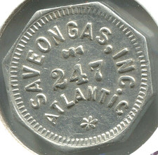 Saveongas Inc - Good For 5 Cents in Trade - Los Angeles, CA - TC# 148172  EC 944