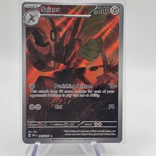 Scizor 205/197 Illustrazione Fiamme Ossidiana Rara Carta Pokemon Holo Full Art