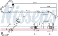 Nissens Hochdruckleitung Klimaanlage 844072 Aluminium FüR Opel Movano Bus X62 3