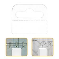 300 PCS Small Product Display Sticker Hook Hanging Tags Adhesive Tabs